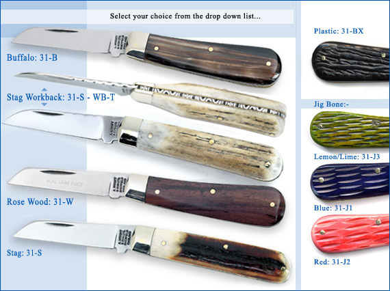 Lambfoot pattern pocket knife