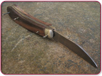 The assembled knife ready to be knocked up